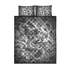 Aotearoa Maori Hei Tiki Quilt Bed Set Kiwikiwi Kowhaiwhai Puhoro Motif
