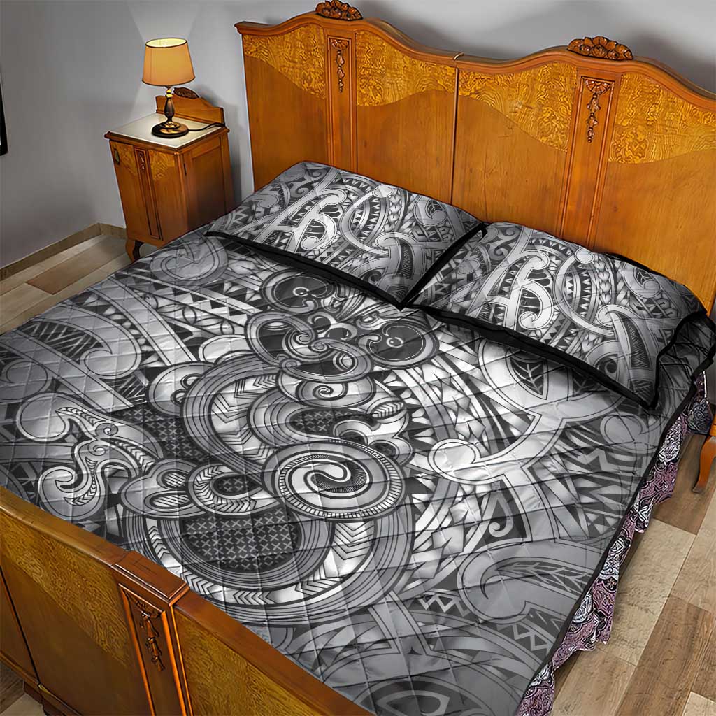 Aotearoa Maori Hei Tiki Quilt Bed Set Kiwikiwi Kowhaiwhai Puhoro Motif