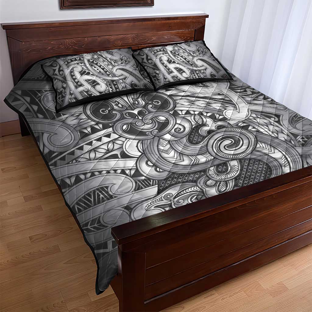 Aotearoa Maori Hei Tiki Quilt Bed Set Kiwikiwi Kowhaiwhai Puhoro Motif