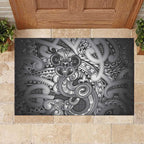 Aotearoa Maori Hei Tiki Rubber Doormat Kiwikiwi Kowhaiwhai Puhoro Motif