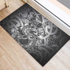 Aotearoa Maori Hei Tiki Rubber Doormat Kiwikiwi Kowhaiwhai Puhoro Motif