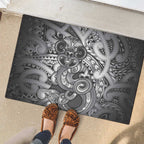 Aotearoa Maori Hei Tiki Rubber Doormat Kiwikiwi Kowhaiwhai Puhoro Motif