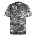 Aotearoa Maori Hei Tiki Rugby Jersey Kiwikiwi Kowhaiwhai Puhoro Motif