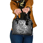 Aotearoa Maori Hei Tiki Shoulder Handbag Kiwikiwi Kowhaiwhai Puhoro Motif