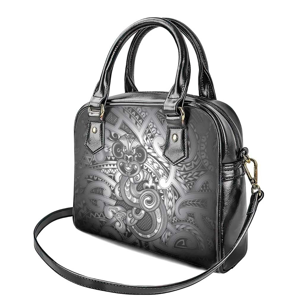 Aotearoa Maori Hei Tiki Shoulder Handbag Kiwikiwi Kowhaiwhai Puhoro Motif