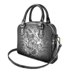 Aotearoa Maori Hei Tiki Shoulder Handbag Kiwikiwi Kowhaiwhai Puhoro Motif