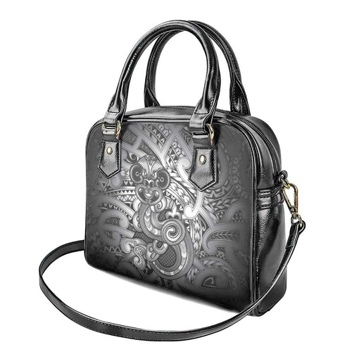 Aotearoa Maori Hei Tiki Shoulder Handbag Kiwikiwi Kowhaiwhai Puhoro Motif