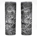 Aotearoa Maori Hei Tiki Skinny Tumbler Kiwikiwi Kowhaiwhai Puhoro Motif