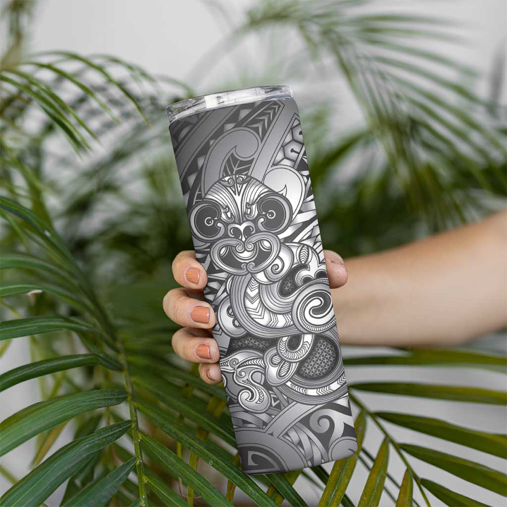 Aotearoa Maori Hei Tiki Skinny Tumbler Kiwikiwi Kowhaiwhai Puhoro Motif