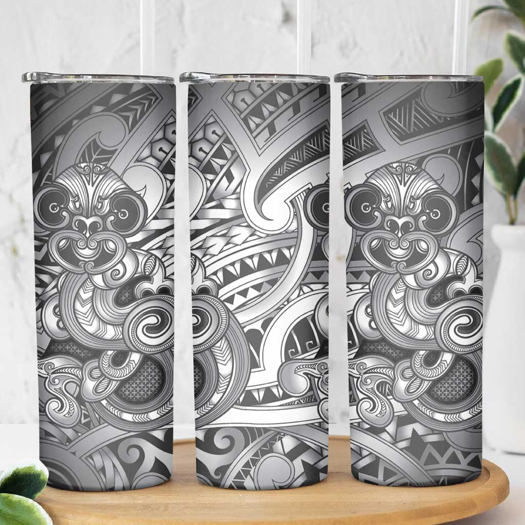 Aotearoa Maori Hei Tiki Skinny Tumbler Kiwikiwi Kowhaiwhai Puhoro Motif