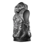 Aotearoa Maori Hei Tiki Sleeveless Hoodie Kiwikiwi Kowhaiwhai Puhoro Motif