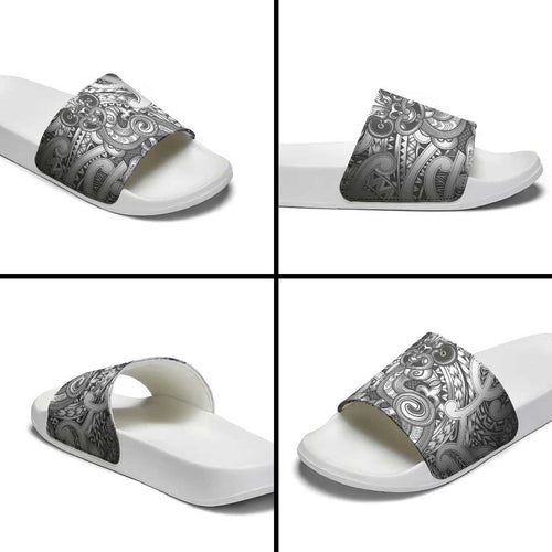 Aotearoa Maori Hei Tiki Slide Sandals Kiwikiwi Kowhaiwhai Puhoro Motif
