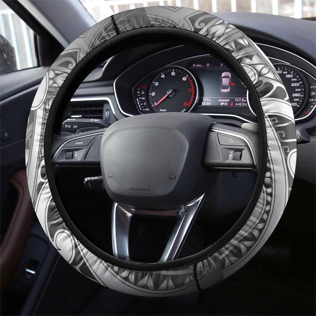Aotearoa Maori Hei Tiki Steering Wheel Cover Kiwikiwi Kowhaiwhai Puhoro Motif