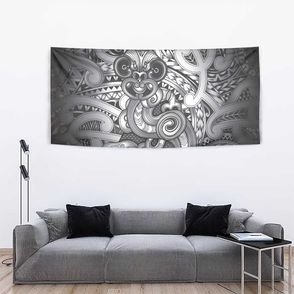Aotearoa Maori Hei Tiki Tapestry Kiwikiwi Kowhaiwhai Puhoro Motif
