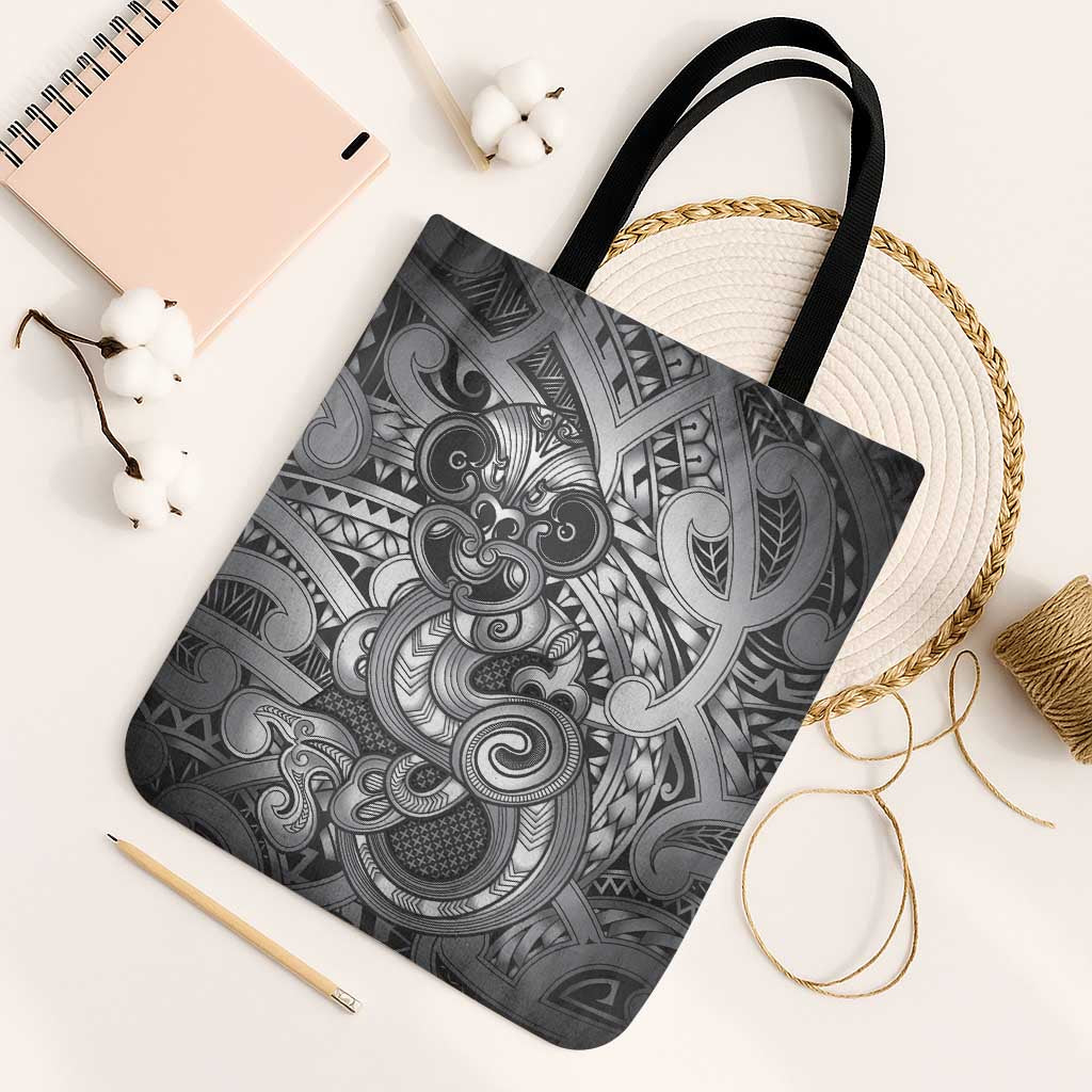 Aotearoa Maori Hei Tiki Tote Bag Kiwikiwi Kowhaiwhai Puhoro Motif
