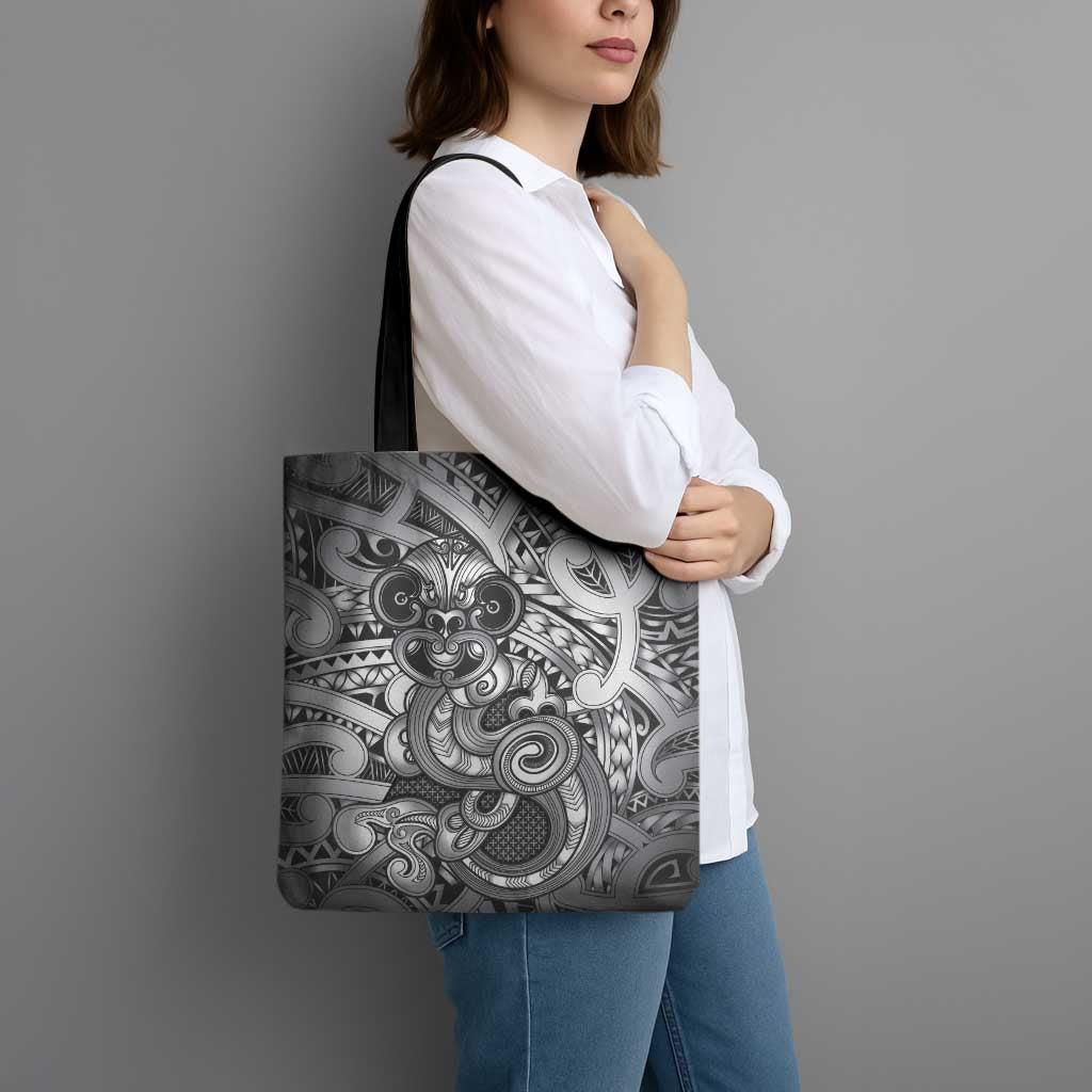 Aotearoa Maori Hei Tiki Tote Bag Kiwikiwi Kowhaiwhai Puhoro Motif