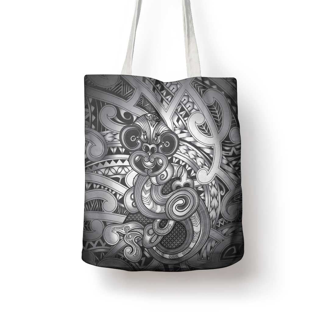 Aotearoa Maori Hei Tiki Tote Bag Kiwikiwi Kowhaiwhai Puhoro Motif