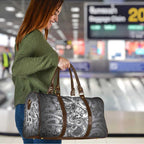 Aotearoa Maori Hei Tiki Travel Bag Kiwikiwi Kowhaiwhai Puhoro Motif