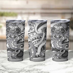 Aotearoa Maori Hei Tiki Tumbler Cup Kiwikiwi Kowhaiwhai Puhoro Motif