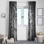 Aotearoa Maori Hei Tiki Window Curtain Kiwikiwi Kowhaiwhai Puhoro Motif