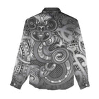 Aotearoa Maori Hei Tiki Women Casual Shirt Kiwikiwi Kowhaiwhai Puhoro Motif
