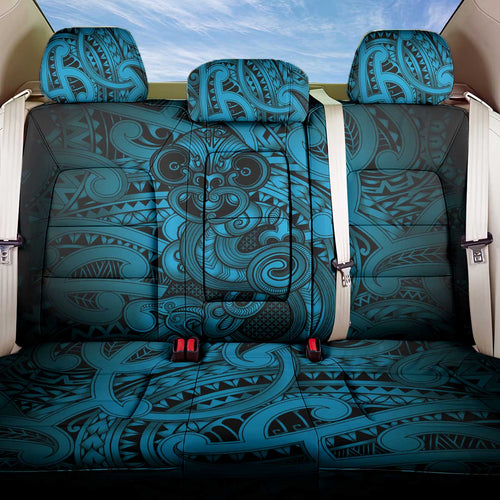 Aotearoa Maori Hei Tiki Back Car Seat Cover Kikorangi Kowhaiwhai Puhoro Motif