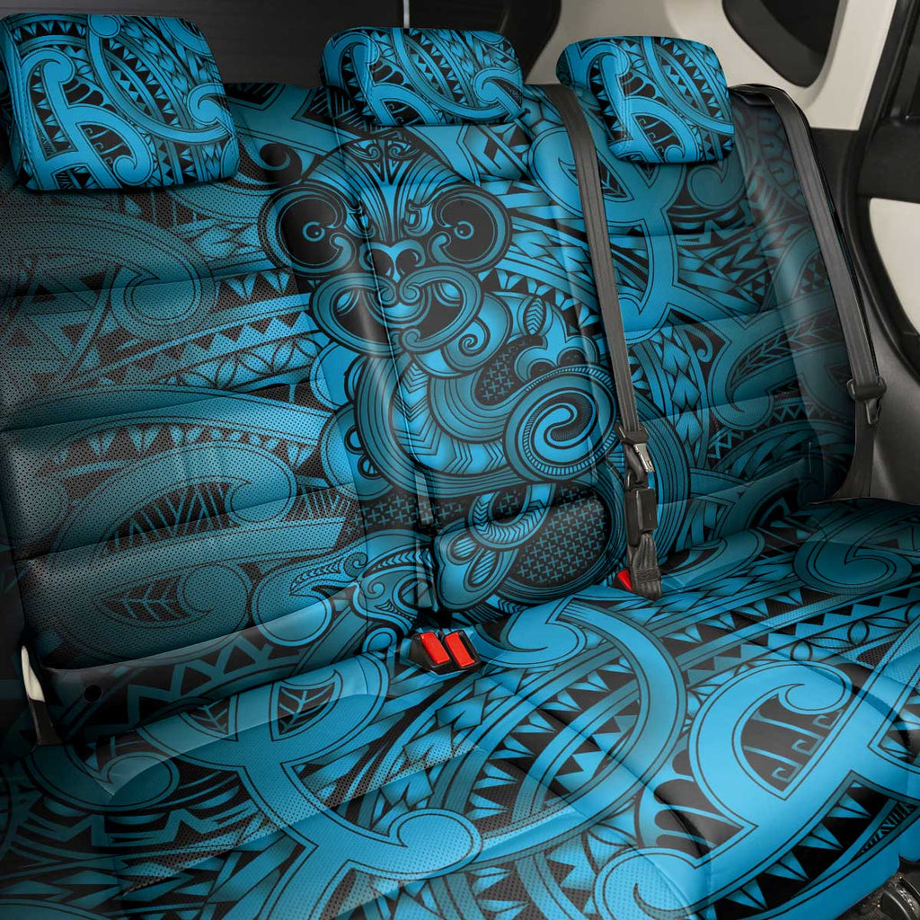 Aotearoa Maori Hei Tiki Back Car Seat Cover Kikorangi Kowhaiwhai Puhoro Motif