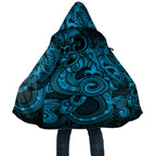 Aotearoa Maori Hei Tiki Cloak Kikorangi Kowhaiwhai Puhoro Motif