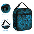 Aotearoa Maori Hei Tiki Lunch Bag Kikorangi Kowhaiwhai Puhoro Motif