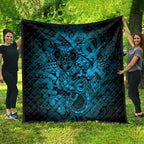 Aotearoa Maori Hei Tiki Quilt Kikorangi Kowhaiwhai Puhoro Motif