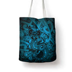 Aotearoa Maori Hei Tiki Tote Bag Kikorangi Kowhaiwhai Puhoro Motif