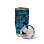 Aotearoa Maori Hei Tiki Tumbler Cup Kikorangi Kowhaiwhai Puhoro Motif