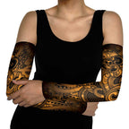Aotearoa Maori Hei Tiki Arm Sleeves Koura Kowhaiwhai Puhoro Motif