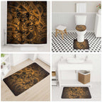 Aotearoa Maori Hei Tiki Bathroom Set Koura Kowhaiwhai Puhoro Motif