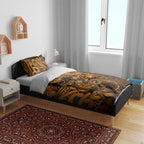 Aotearoa Maori Hei Tiki Bedding Set Koura Kowhaiwhai Puhoro Motif