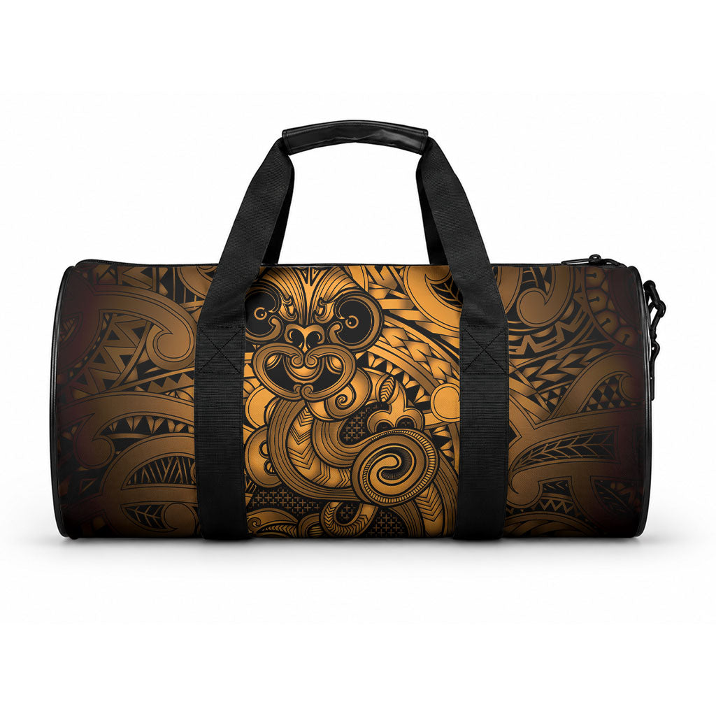 Aotearoa Maori Hei Tiki Duffle Bag Koura Kowhaiwhai Puhoro Motif