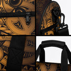 Aotearoa Maori Hei Tiki Duffle Bag Koura Kowhaiwhai Puhoro Motif