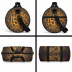 Aotearoa Maori Hei Tiki Duffle Bag Koura Kowhaiwhai Puhoro Motif