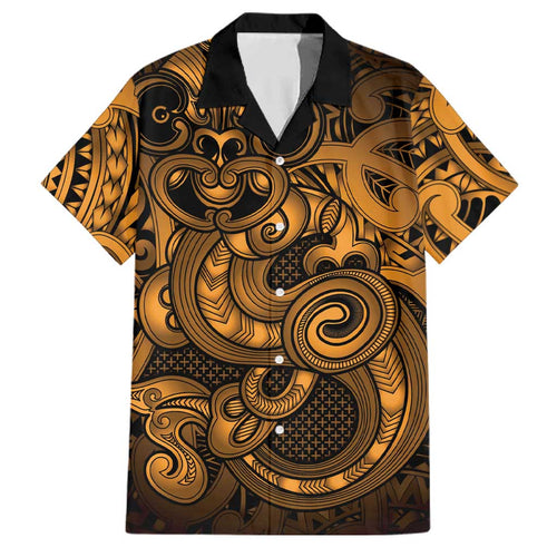 Aotearoa Maori Hei Tiki Family Matching Long Sleeve Bodycon Dress and Hawaiian Shirt Koura Kowhaiwhai Puhoro Motif
