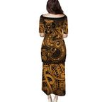 Aotearoa Maori Hei Tiki Family Matching Puletasi and Hawaiian Shirt Koura Kowhaiwhai Puhoro Motif