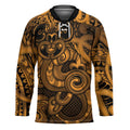 Aotearoa Maori Hei Tiki Hockey Jersey Koura Kowhaiwhai Puhoro Motif