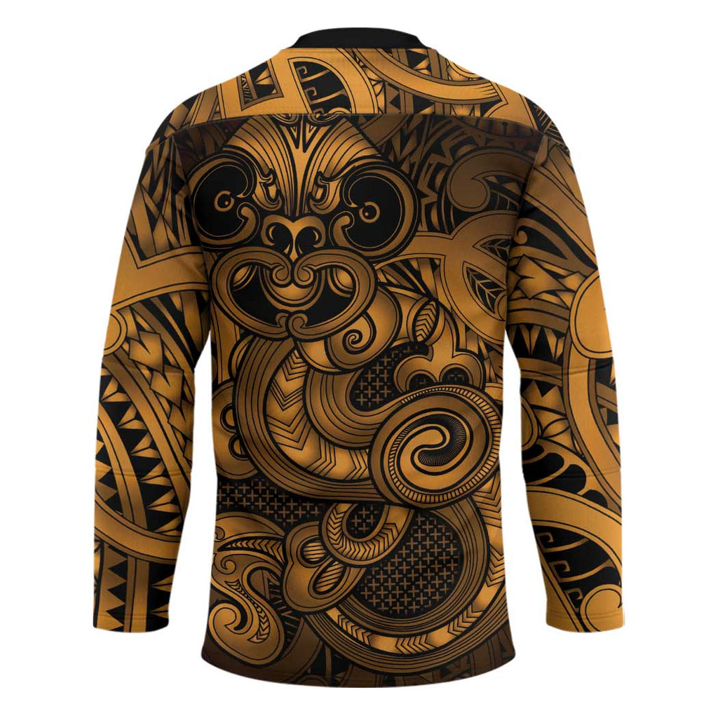 Aotearoa Maori Hei Tiki Hockey Jersey Koura Kowhaiwhai Puhoro Motif