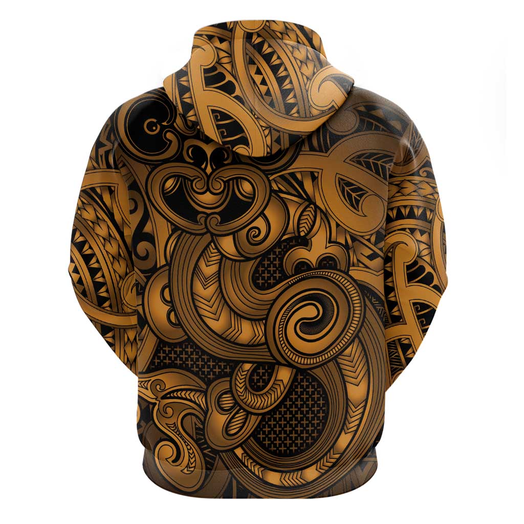 Aotearoa Maori Hei Tiki Hoodie Koura Kowhaiwhai Puhoro Motif