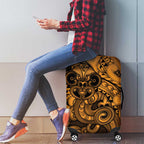Aotearoa Maori Hei Tiki Luggage Cover Koura Kowhaiwhai Puhoro Motif