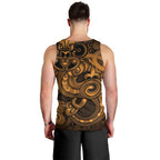 Aotearoa Maori Hei Tiki Men Tank Top Koura Kowhaiwhai Puhoro Motif