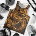 Aotearoa Maori Hei Tiki Men Tank Top Koura Kowhaiwhai Puhoro Motif