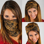 Aotearoa Maori Hei Tiki Neck Gaiter Koura Kowhaiwhai Puhoro Motif