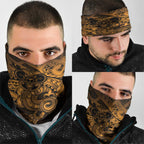 Aotearoa Maori Hei Tiki Neck Gaiter Koura Kowhaiwhai Puhoro Motif