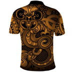 Aotearoa Maori Hei Tiki Polo Shirt Koura Kowhaiwhai Puhoro Motif