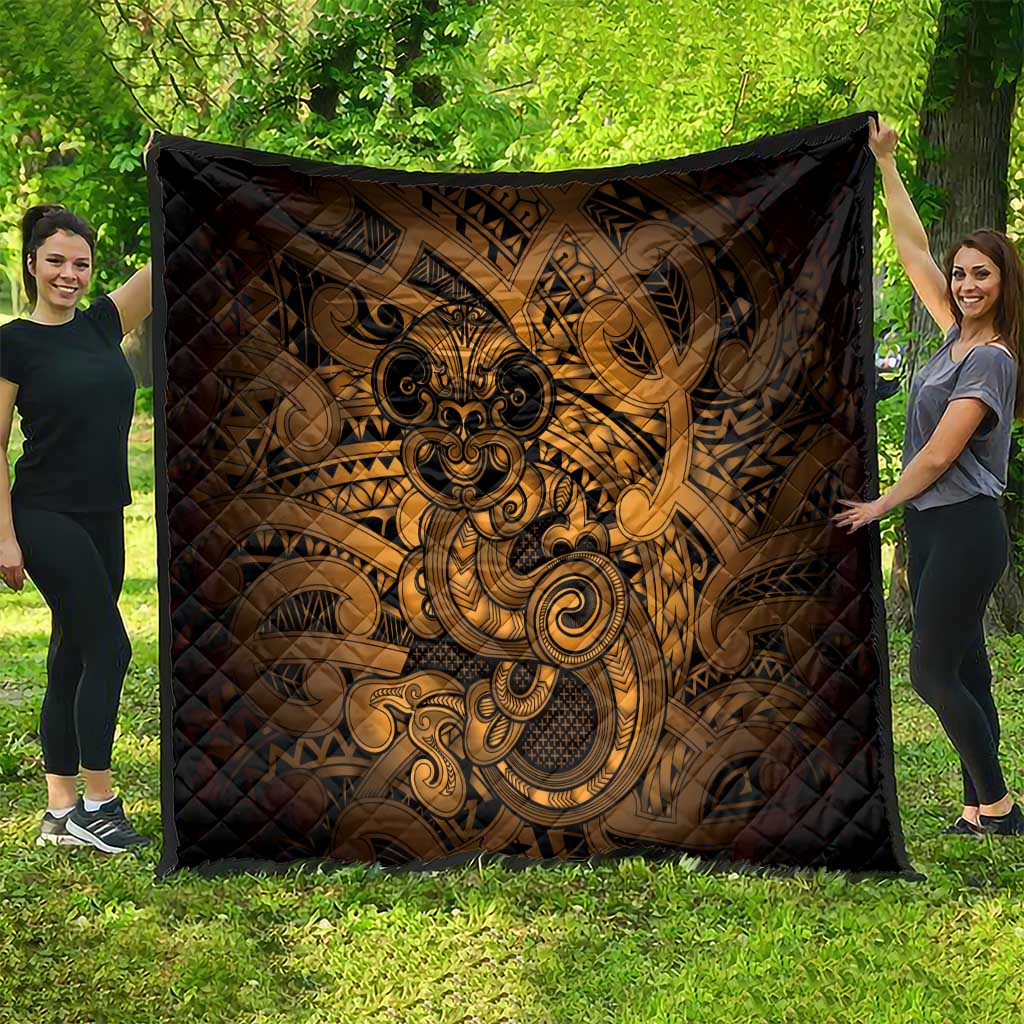 Aotearoa Maori Hei Tiki Quilt Koura Kowhaiwhai Puhoro Motif